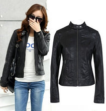 Load image into Gallery viewer, Leather Jackets  Fashion New Women's  Pimkie Cleaning Single