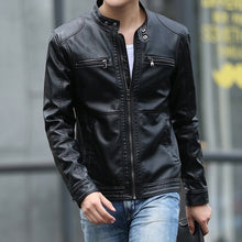 Load image into Gallery viewer, Leather Jackets Mountainskin 5XL Men's  Stand Collar Coats