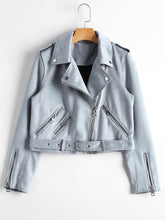 Load image into Gallery viewer, Leather Jackets New Autumn Faux Suede Womens Motorcycle