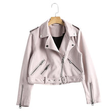 Load image into Gallery viewer, Leather Jackets New Autumn Faux Suede Womens Motorcycle