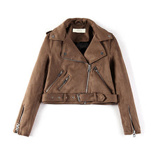 Load image into Gallery viewer, Leather Jackets Coat Jacket Women Bomber