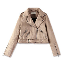 Load image into Gallery viewer, Leather Jackets Coat Jacket Women Bomber