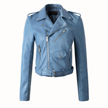 Load image into Gallery viewer, Leather Jackets New Fashion Women Autunm Winter Wine Red Faux