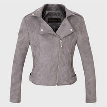 Load image into Gallery viewer, Leather Jackets New Elegant Autumn Winter Zipper Basic Suede Jacket