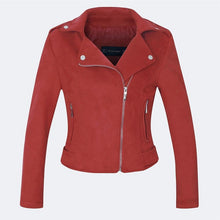 Load image into Gallery viewer, Leather Jackets New Elegant Autumn Winter Zipper Basic Suede Jacket