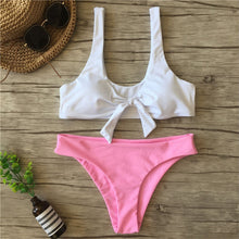 Load image into Gallery viewer, Padded Swimwear  Newest Women Swimwear Push Up Bandage Swimsuit Padded Beach Wear