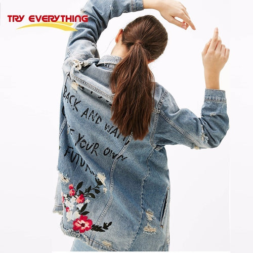 Floral Spring Jacket Try Everything Floral Embroidery Jacket Coat Spring