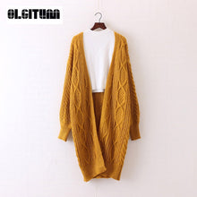 Load image into Gallery viewer, Oversized Sweater New Women Long Cardigans Autumn Winter