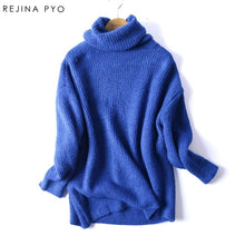 Load image into Gallery viewer, Oversized Sweater Women Oversize Basic Knitted Turtleneck Sweater  l