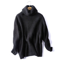 Load image into Gallery viewer, Oversized Sweater Women Oversize Basic Knitted Turtleneck Sweater  l