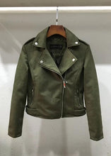 Load image into Gallery viewer, Leather Jackets New Elegant Autumn Winter Zipper Basic Suede Jacket