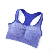 Load image into Gallery viewer, Seamless Bra Racerback Padded  Bras Fitness Stretch Workout Tank Tops