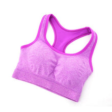 Load image into Gallery viewer, Seamless Bra Racerback Padded  Bras Fitness Stretch Workout Tank Tops