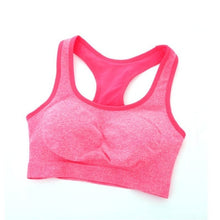 Load image into Gallery viewer, Seamless Bra Racerback Padded  Bras Fitness Stretch Workout Tank Tops