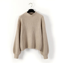 Load image into Gallery viewer, Oversized Sweater Pull Femme   Winter Autumn Oversized Knitted Cashmere Sweater