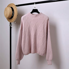Load image into Gallery viewer, Oversized Sweater Pull Femme   Winter Autumn Oversized Knitted Cashmere Sweater