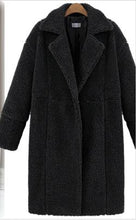 Load image into Gallery viewer, Lambs wool Coat Winter Coat Women   Collar   Covered Button Loose