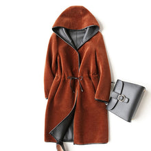 Load image into Gallery viewer, Lambs wool Coat Real Fur Coat Sheep Shearing