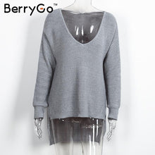 Load image into Gallery viewer, Oversized Sweater Sexy off shoulder oversized knitted sweater