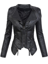 Load image into Gallery viewer, Leather Jackets Gothic  faux   Winter Autumn Fashion Motorcycle