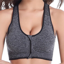 Load image into Gallery viewer, Seamless Bra New Women sexy  Zipper with pads Stretch Push UP Fitness