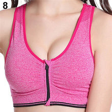 Load image into Gallery viewer, Seamless Bra New Women sexy  Zipper with pads Stretch Push UP Fitness