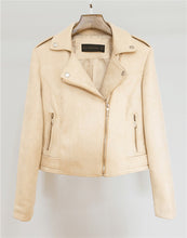 Load image into Gallery viewer, Leather Jackets New Elegant Autumn Winter Zipper Basic Suede Jacket