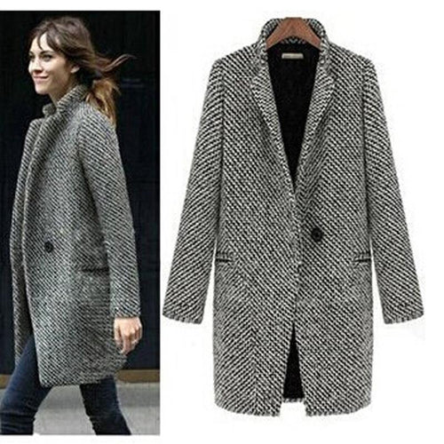 Winter/Spring Coat Design New Spring /Winter Women Coat Gray