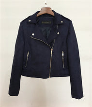 Load image into Gallery viewer, Leather Jackets New Elegant Autumn Winter Zipper Basic Suede Jacket