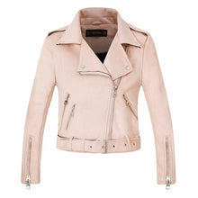 Load image into Gallery viewer, Leather Jackets New Arrial Women Autumn Winter Suede Faux