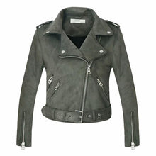 Load image into Gallery viewer, Leather Jackets New Arrial Women Autumn Winter Suede Faux