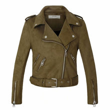 Load image into Gallery viewer, Leather Jackets New Arrial Women Autumn Winter Suede Faux