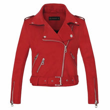 Load image into Gallery viewer, Leather Jackets New Arrial Women Autumn Winter Suede Faux