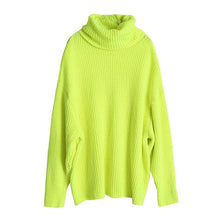 Load image into Gallery viewer, Oversized Sweater  Women Oversize Turtleneck Fashion Solid Knitted Sweater