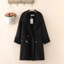 Load image into Gallery viewer, Lambs wool Coat Winter Coat Women Shearling Coats Faux Suede Leather Jackets
