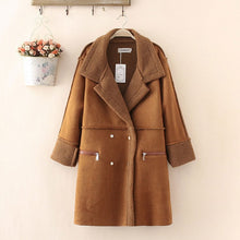 Load image into Gallery viewer, Lambs wool Coat Winter Coat Women Shearling Coats Faux Suede Leather Jackets