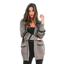 Load image into Gallery viewer, Oversized Sweater  Long Sleeve Pockets Long Cardigan Women