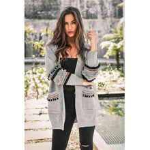 Load image into Gallery viewer, Oversized Sweater  Long Sleeve Pockets Long Cardigan Women