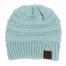 Load image into Gallery viewer, Ponytail Beanie Hat Europe and the United States hot winter wool hat 100% acrylic open ponytail