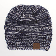 Load image into Gallery viewer, Ponytail Beanie Hat Europe and the United States hot winter wool hat 100% acrylic open ponytail