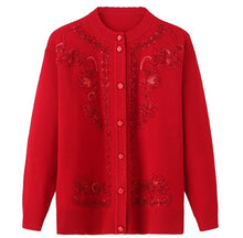 Load image into Gallery viewer, Floral Spring Jacket Spring Autumn Jacket Knitted Sweaters Women Shirts