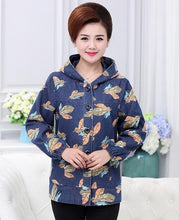 Load image into Gallery viewer, Floral Spring Jacket Middle-age women thin outerwear mother clothing spring and autumn fashion