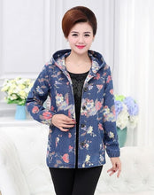 Load image into Gallery viewer, Floral Spring Jacket Middle-age women thin outerwear mother clothing spring and autumn fashion