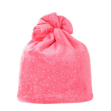 Load image into Gallery viewer, Ponytail Beanie Hat Stretchy  With Rhinestone