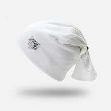 Load image into Gallery viewer, Ponytail Beanie Hat Velvet Warm Hats Ponytail Stretchy Knit Beanie