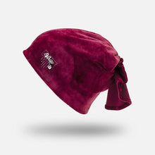 Load image into Gallery viewer, Ponytail Beanie Hat Velvet Warm Hats Ponytail Stretchy Knit Beanie