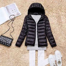 Load image into Gallery viewer, Winter/Spring Coat   Women Ultra Light Down Jacket 90% Duck Down Coats Hooded Jackets