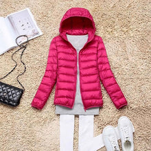 Load image into Gallery viewer, Winter/Spring Coat   Women Ultra Light Down Jacket 90% Duck Down Coats Hooded Jackets