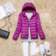 Load image into Gallery viewer, Winter/Spring Coat   Women Ultra Light Down Jacket 90% Duck Down Coats Hooded Jackets