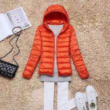 Load image into Gallery viewer, Winter/Spring Coat   Women Ultra Light Down Jacket 90% Duck Down Coats Hooded Jackets